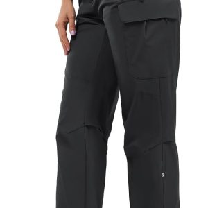 Women’s Hiking Cargo Pants Quick Dry Water-Resistance High Waist Pants for Work Travel Outdoor and Casual