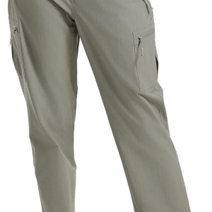 Women’s Hiking Cargo Pants Lightweight Water Resistant Quick Dry Outdoor Athletic Pants with 4 Zipper Pockets
