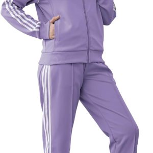Tracksuit for Women 2 Piece Sweatsuit Outfits Long Sleeve Zip Up Lounge Jogging Suits